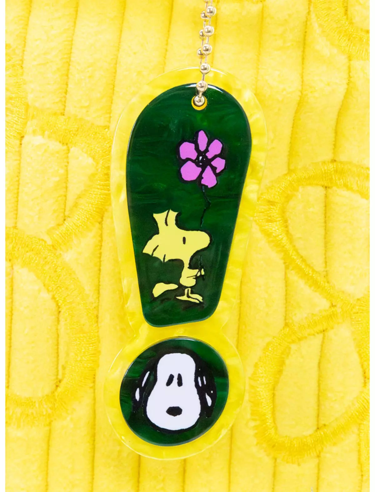 Peanuts Sherbert Spring Pins and Patches Baguette Corduroy Bag
