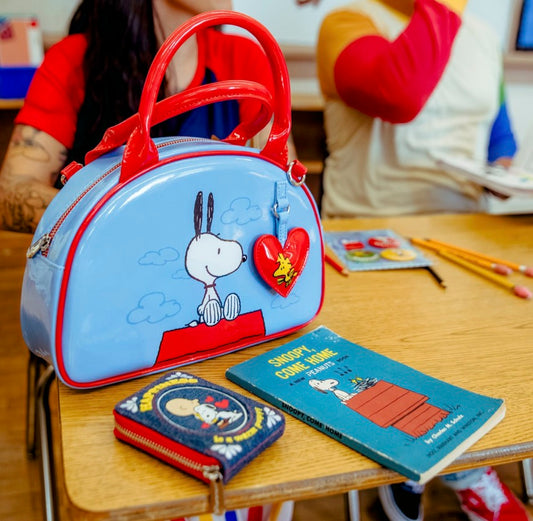 Peanuts Snoopy Happiness Is A Good Friend Bowler Crossbody Bag