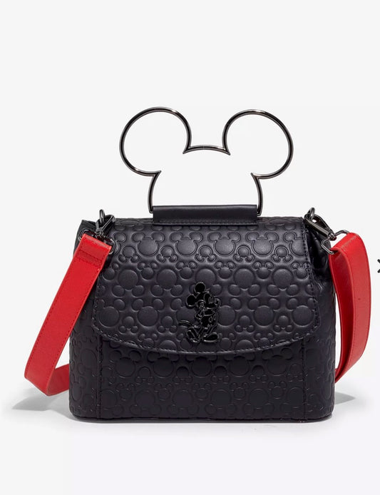 Loungefly Disney Mickey Mouse Debossed Silhouette Crossbody Bag