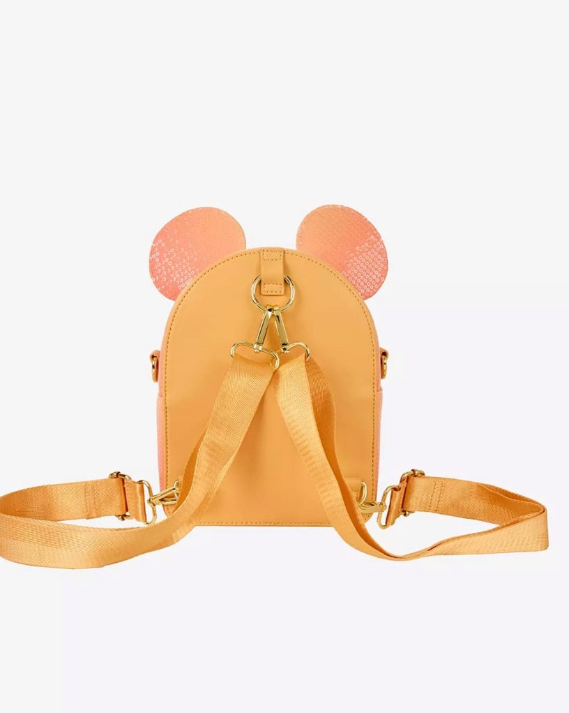 Loungefly Mickey Mouse Ears Ombre Sequin Convertible Mini Backpack
