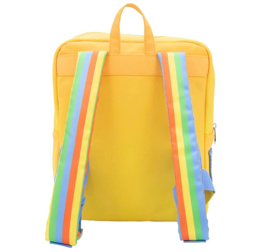Rainbow Brite Vintage Box Pin Trading Backpack with Acrylic Charm
