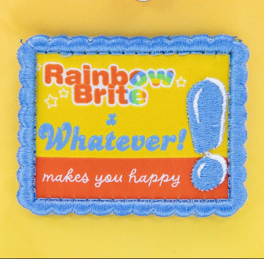 Rainbow Brite Vintage Box Pin Trading Backpack with Acrylic Charm