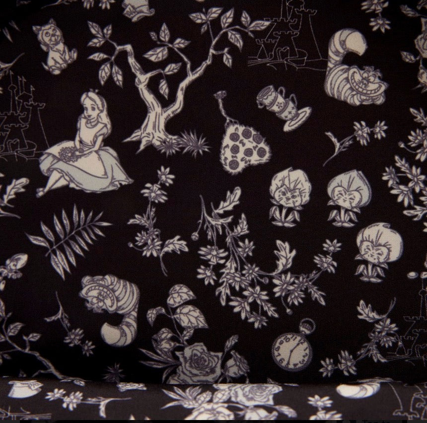 Alice in Wonderland Floral Mini-Backpack