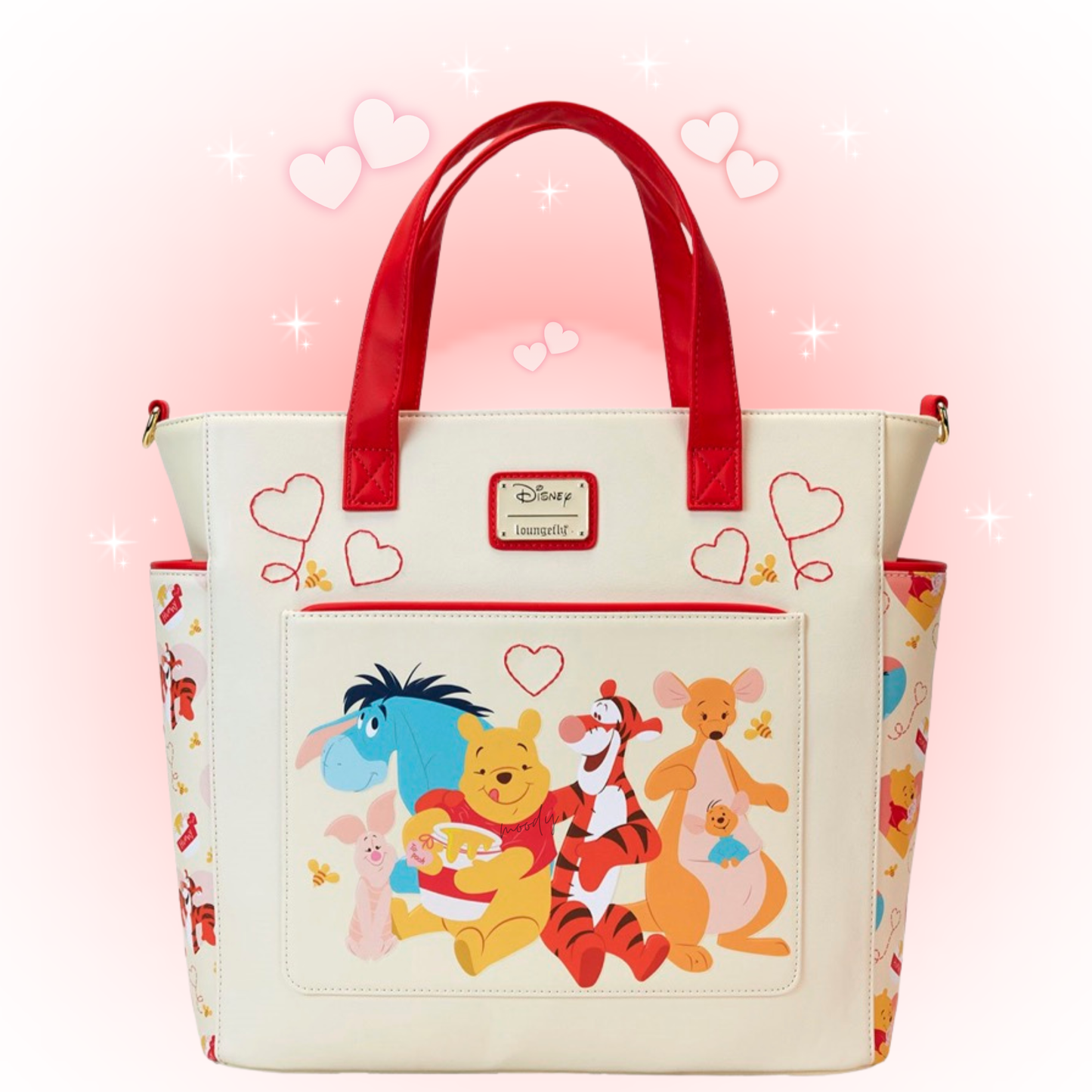 Winnie the Pooh and Friends Love Convertible Tote Bag