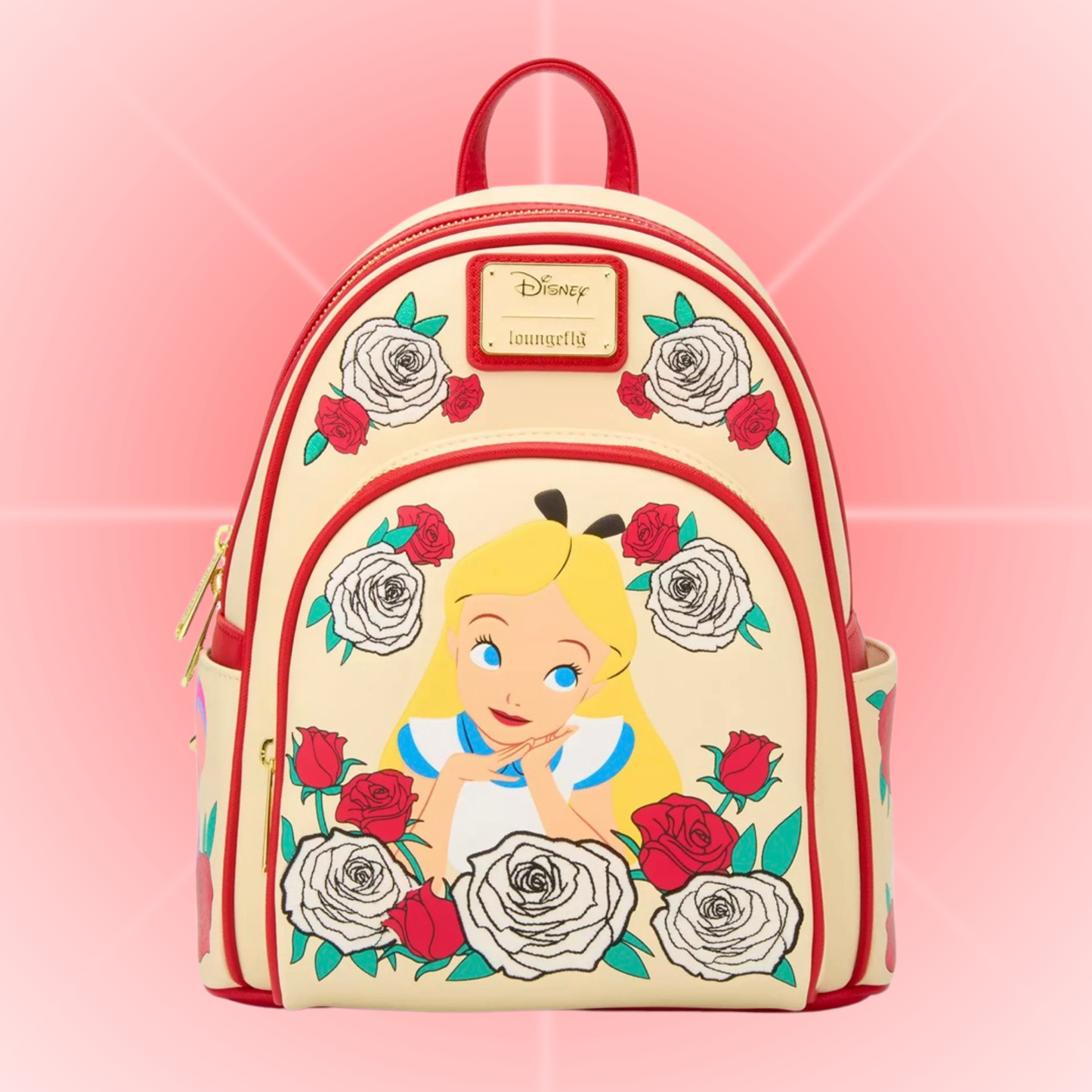 Loungefly Disney Alice in Wonderland Color Changing Roses Mini Backpack