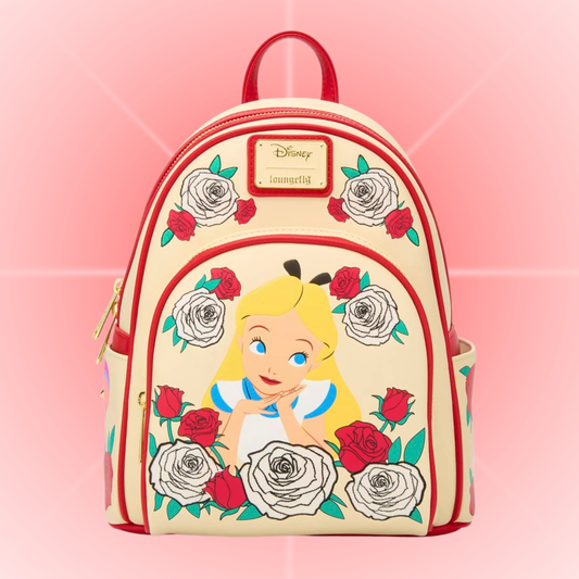 Loungefly Disney Alice in Wonderland Color Changing Roses Mini Backpack