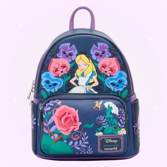 Loungefly Disney Alice in Wonderland Alice & Flowers Mini Backpack
