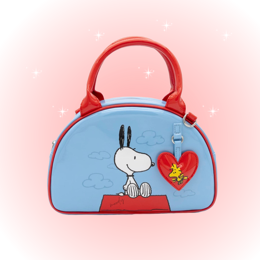 Peanuts Snoopy Happiness Is A Good Friend Bowler Crossbody Bag