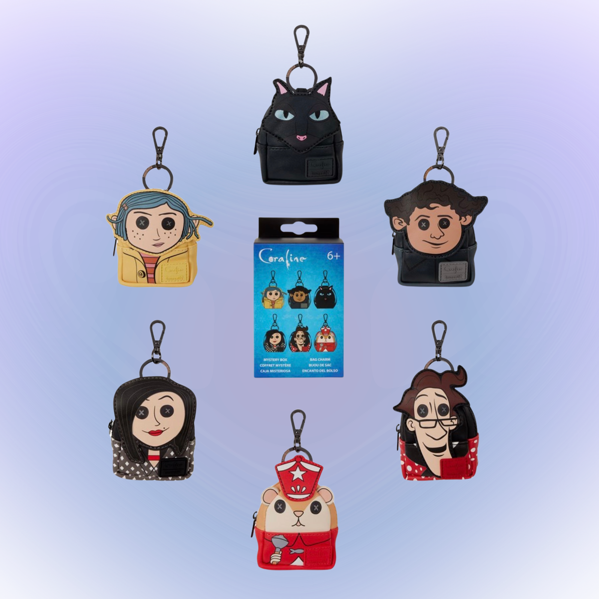 Coraline Character Mini-Backpack Mystery Box Bag Charm
