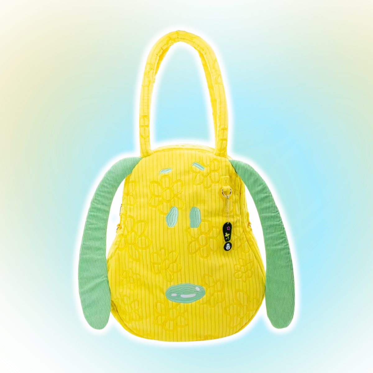 Peanuts Sherbert Spring Pins and Patches Baguette Corduroy Bag
