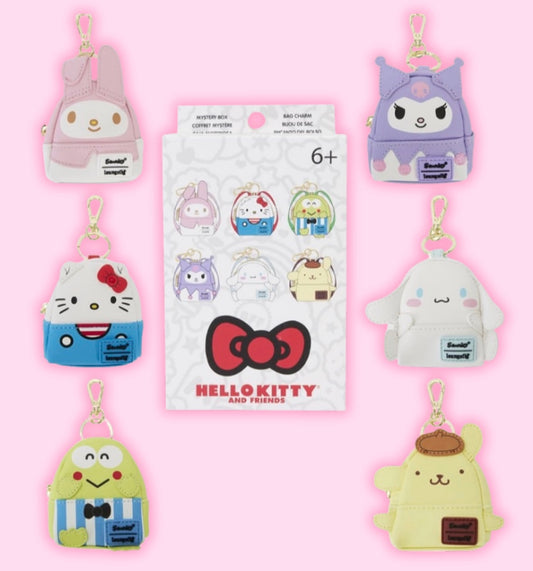 Hello Kitty 50th Anniversary Classic Mystery Box Mini-Backpack Key Chain