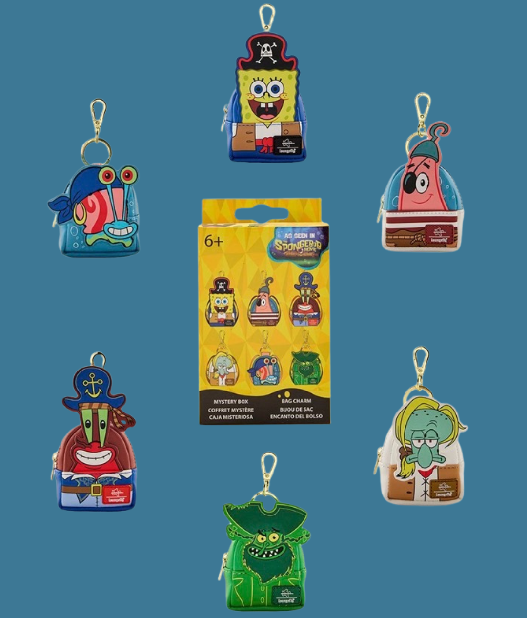 Spongebob Squarepants Mini-Backpack Mystery Bag Charm