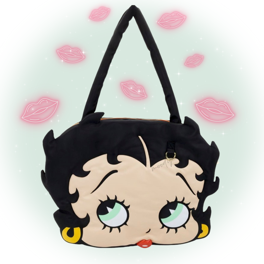 Betty Boop Padded Nylon Head Tote Bag