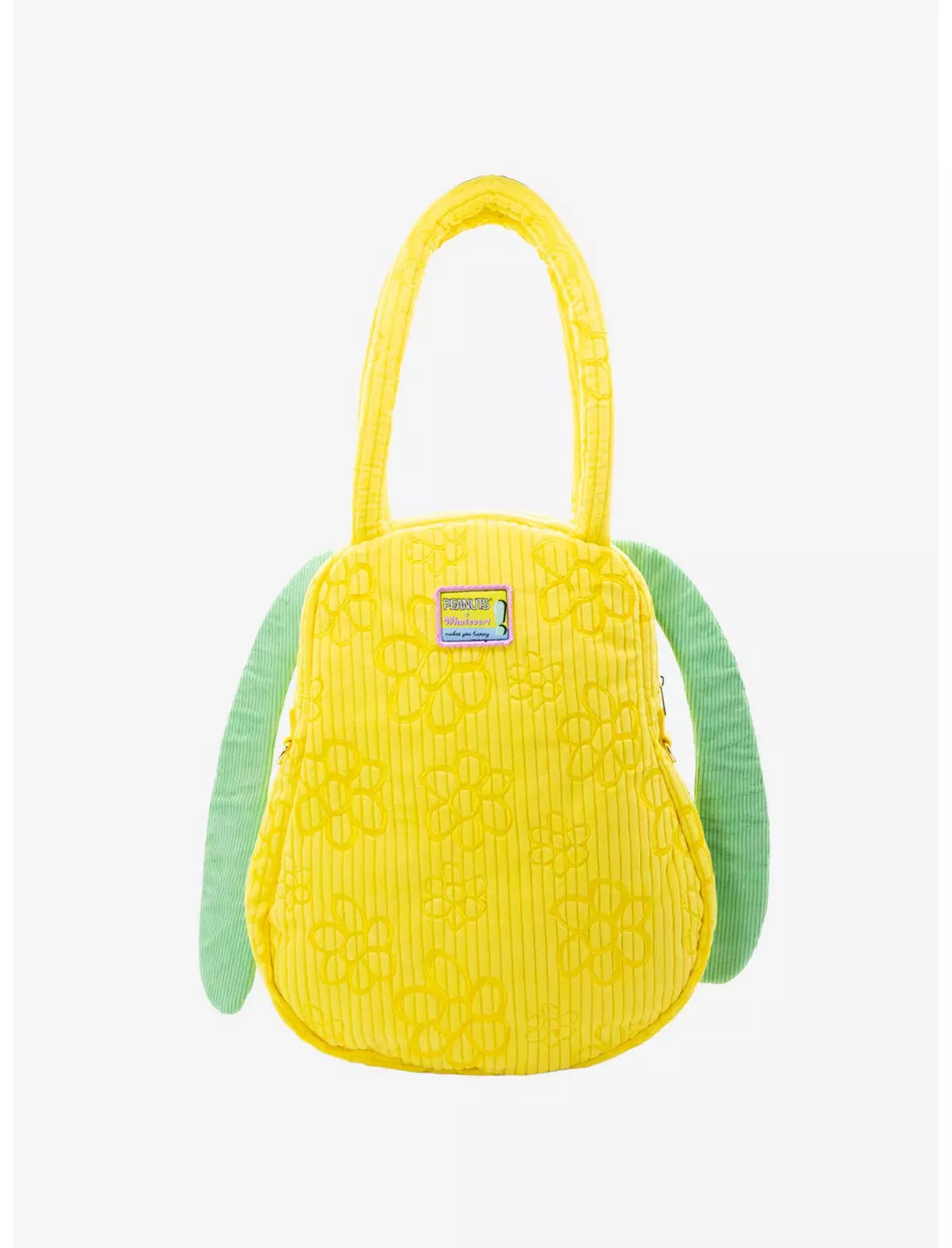 Peanuts Sherbert Spring Pins and Patches Baguette Corduroy Bag