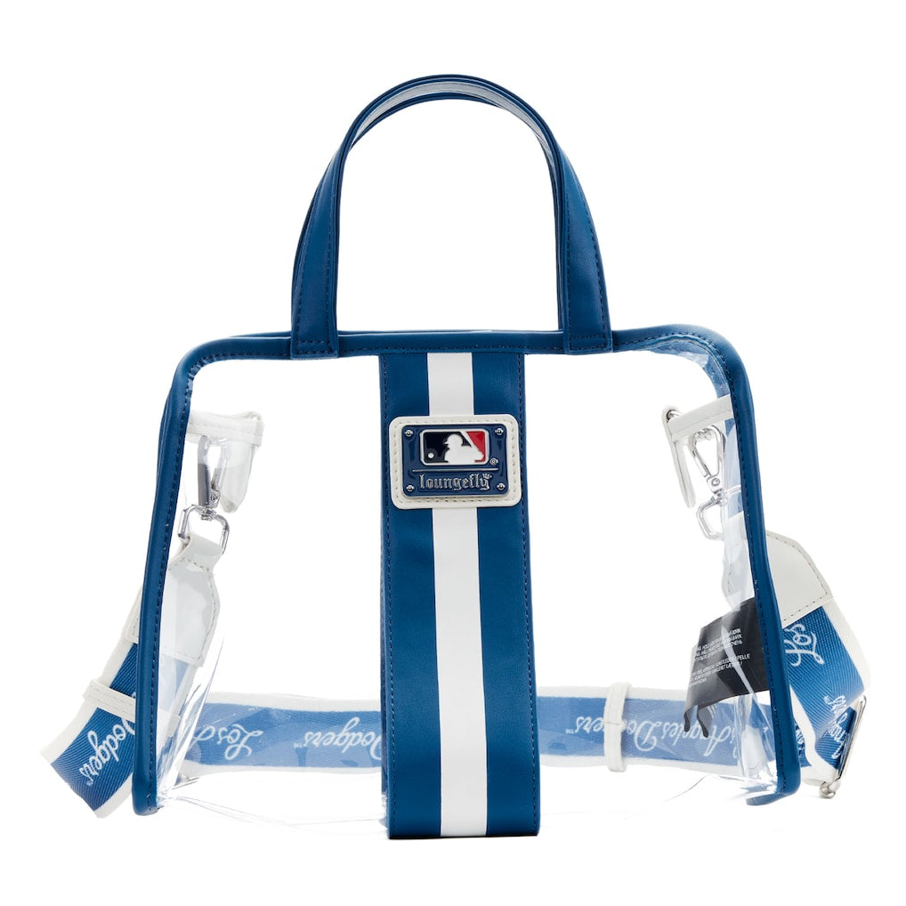 MLB LA Dodgers Clear Tote Crossbody Stadium Bag with Pouch 