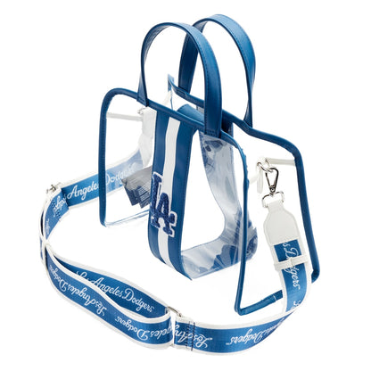 MLB LA Dodgers Clear Tote Crossbody Stadium Bag with Pouch 