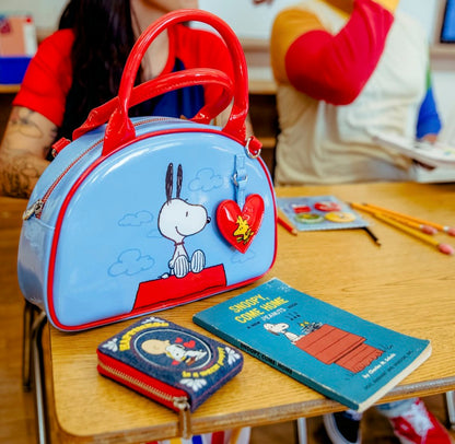Peanuts Snoopy Happiness Is A Good Friend Bowler Crossbody Bag