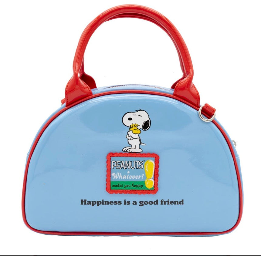 Peanuts Snoopy Happiness Is A Good Friend Bowler Crossbody Bag