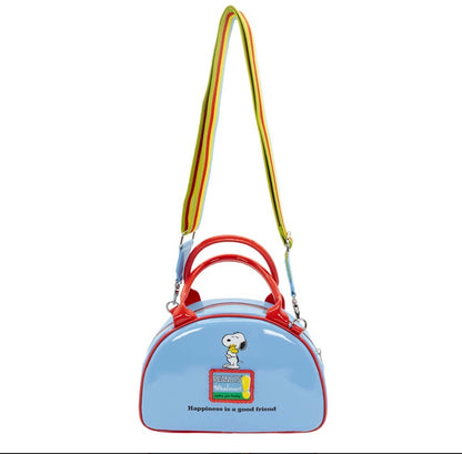 Peanuts Snoopy Happiness Is A Good Friend Bowler Crossbody Bag