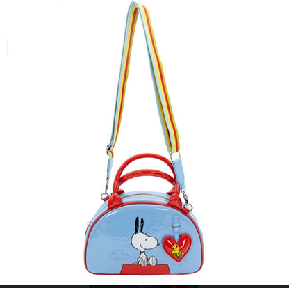 Peanuts Snoopy Happiness Is A Good Friend Bowler Crossbody Bag