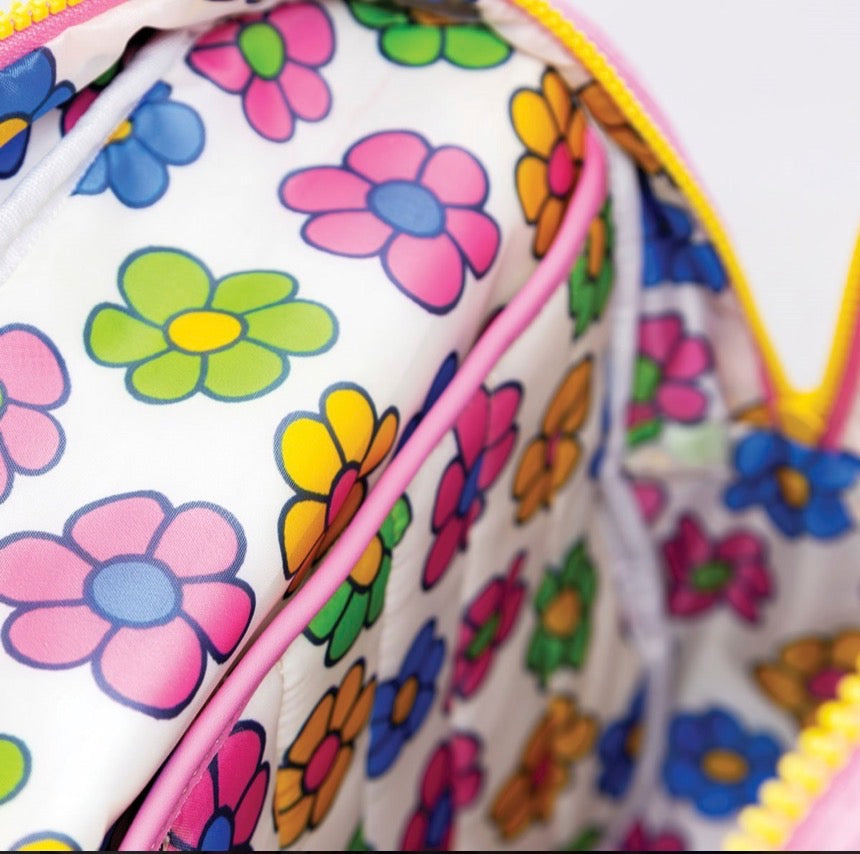 Miffy Corduroy and Faux Leather Pin Trading Backpack