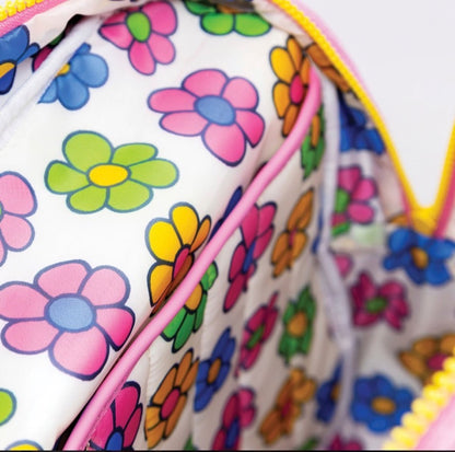 Miffy Corduroy and Faux Leather Pin Trading Backpack