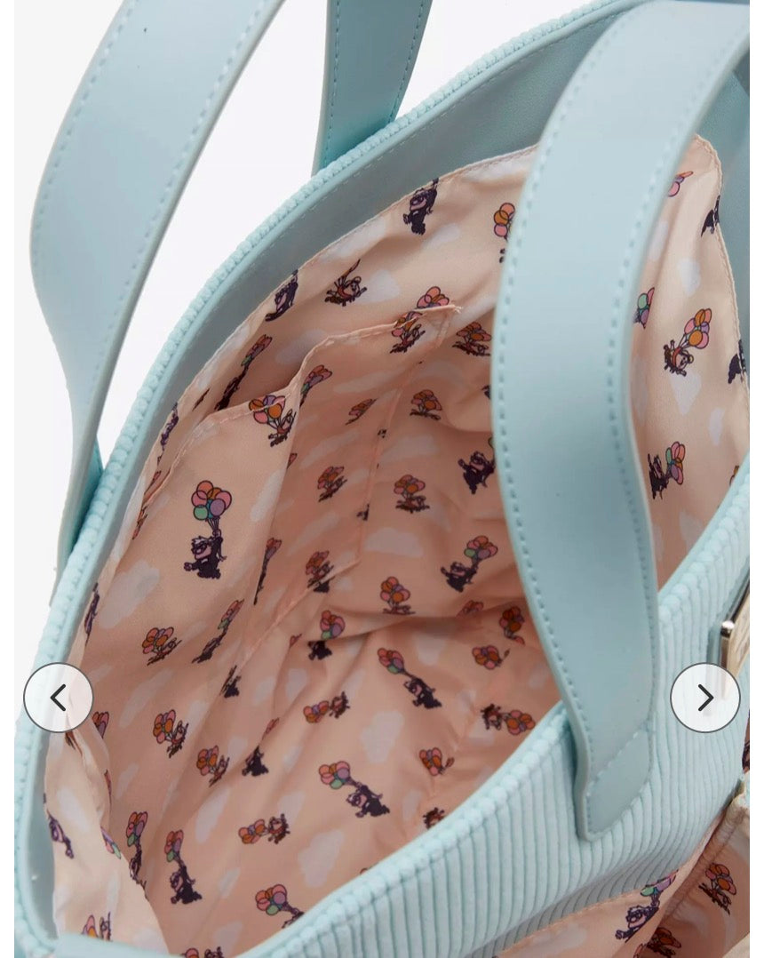 Loungefly Disney Pixar Up Russell Peeking Pocket Corduroy Tote