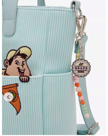 Loungefly Disney Pixar Up Russell Peeking Pocket Corduroy Tote