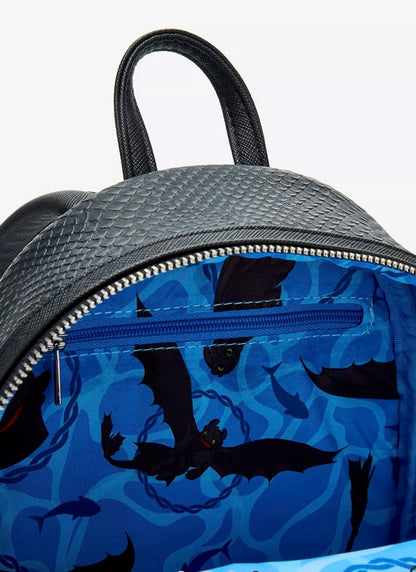Loungefly DreamWorks How to Train Your Dragon Toothless & Fish Figural Mini Backpack