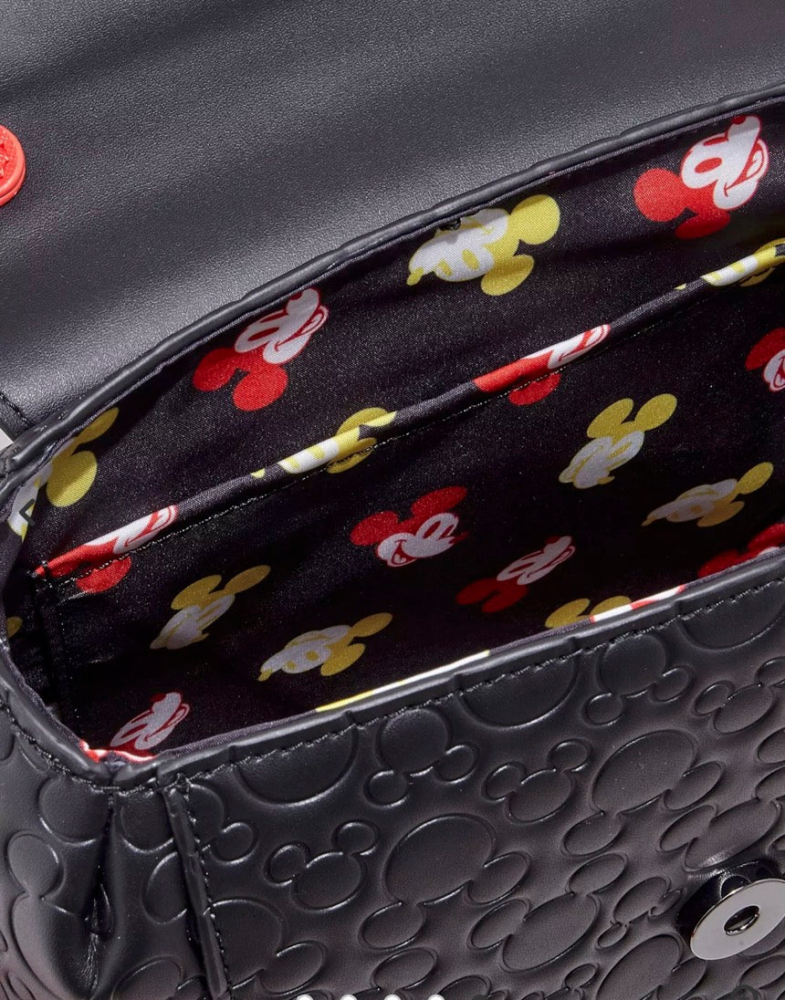 Loungefly Disney Mickey Mouse Debossed Silhouette Crossbody Bag