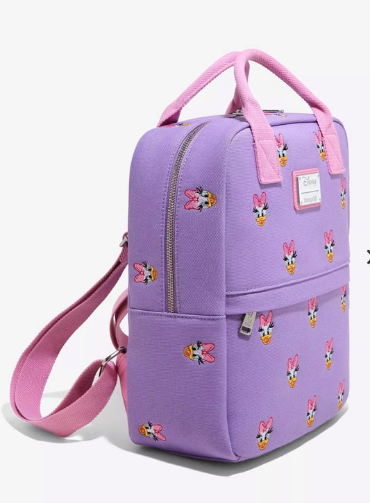 Loungefly Disney Daisy Duck Allover Print Mini Backpack
