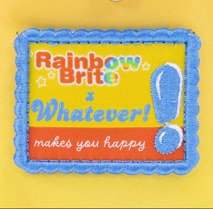 Rainbow Brite Vintage Box Pin Trading Backpack with Acrylic Charm