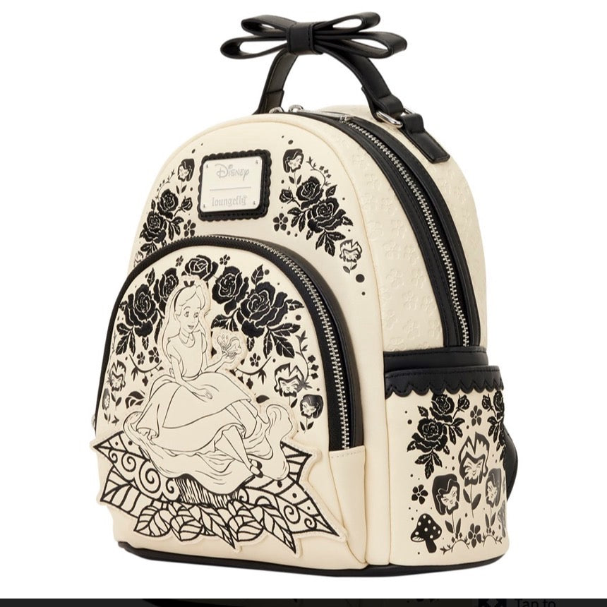 Alice in Wonderland Floral Mini-Backpack