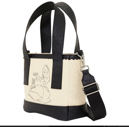 Alice in Wonderland Mini Tote Crossbody Bag
