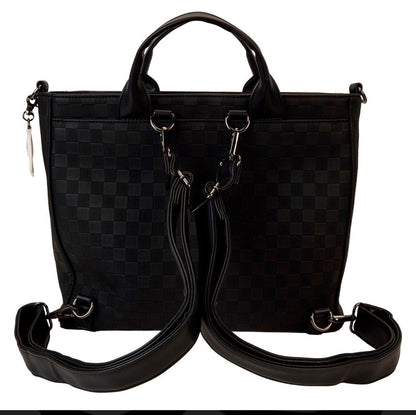Disney Mickey Ear Checkerboard Convertible Tote Bag