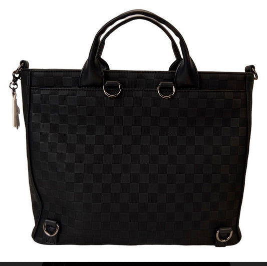 Disney Mickey Ear Checkerboard Convertible Tote Bag