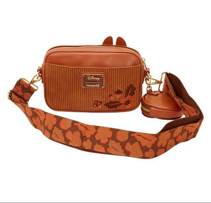 Chip 'n' Dale Corduroy Sling Crossbody Bag with Coin Bag