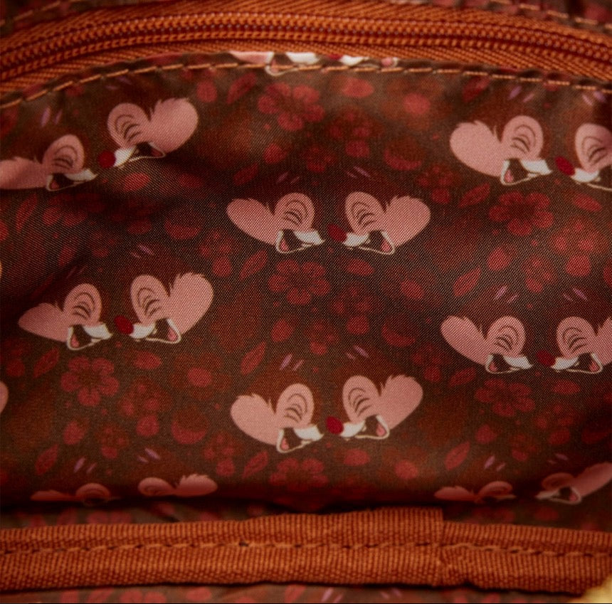Chip 'n' Dale Corduroy Sling Crossbody Bag with Coin Bag