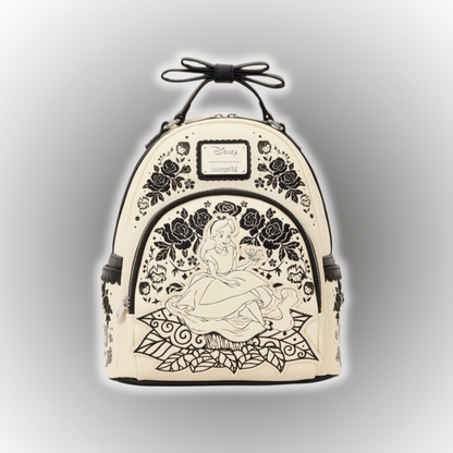 Alice in Wonderland Floral Mini-Backpack