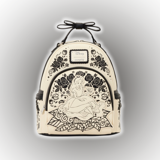 Alice in Wonderland Floral Mini-Backpack