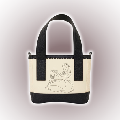 Alice in Wonderland Mini Tote Crossbody Bag