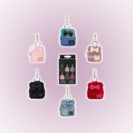 Minnie Mouse Glitter Mystery Mini-Backpack Keychain Charm