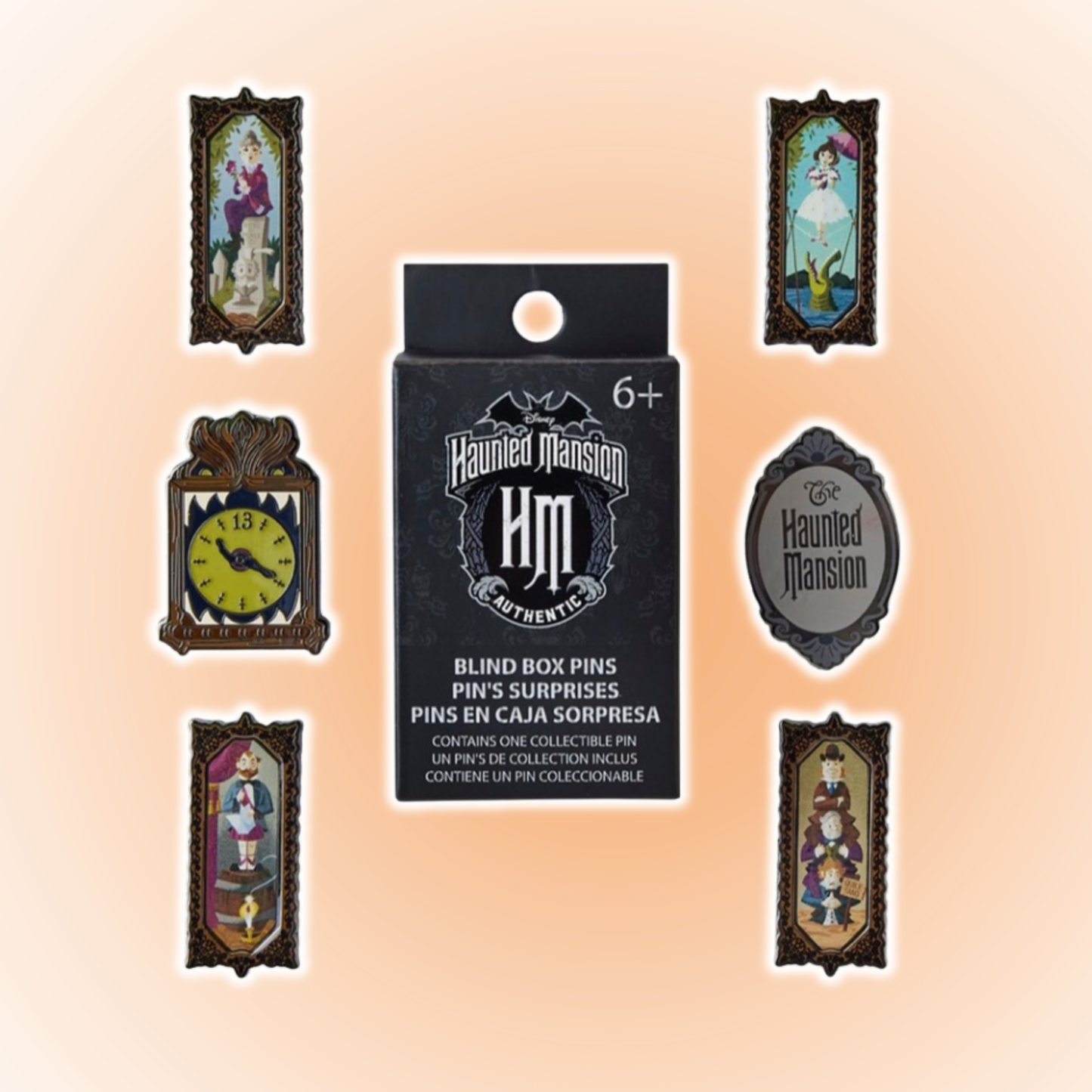 Haunted Mansion Portrait Mystery Box Pin
