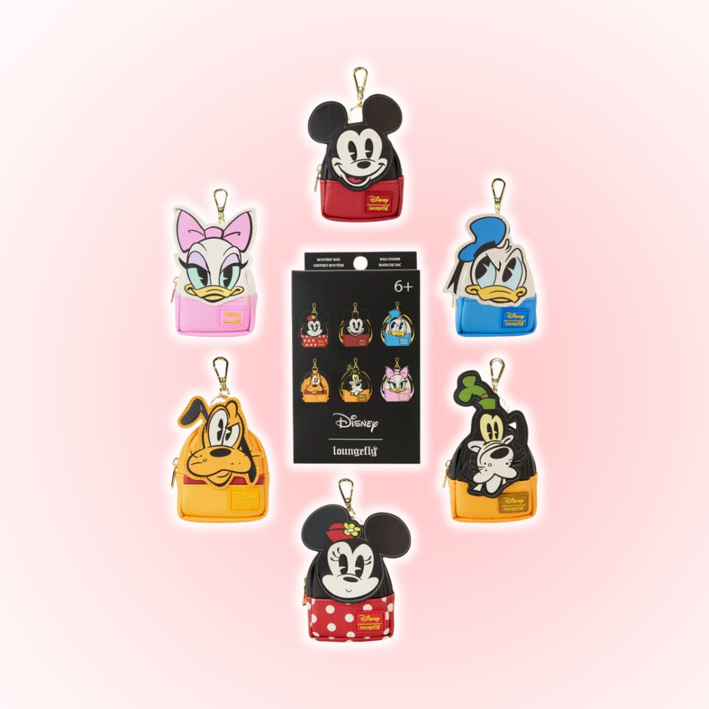 Mickey and Friends Mini-Backpack Mystery Key Chain